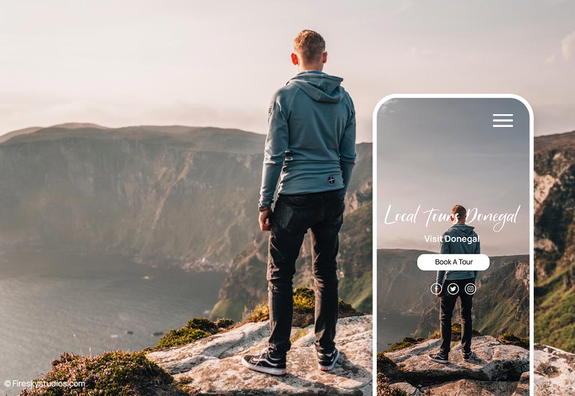 Donegal vista displayed on smartphone